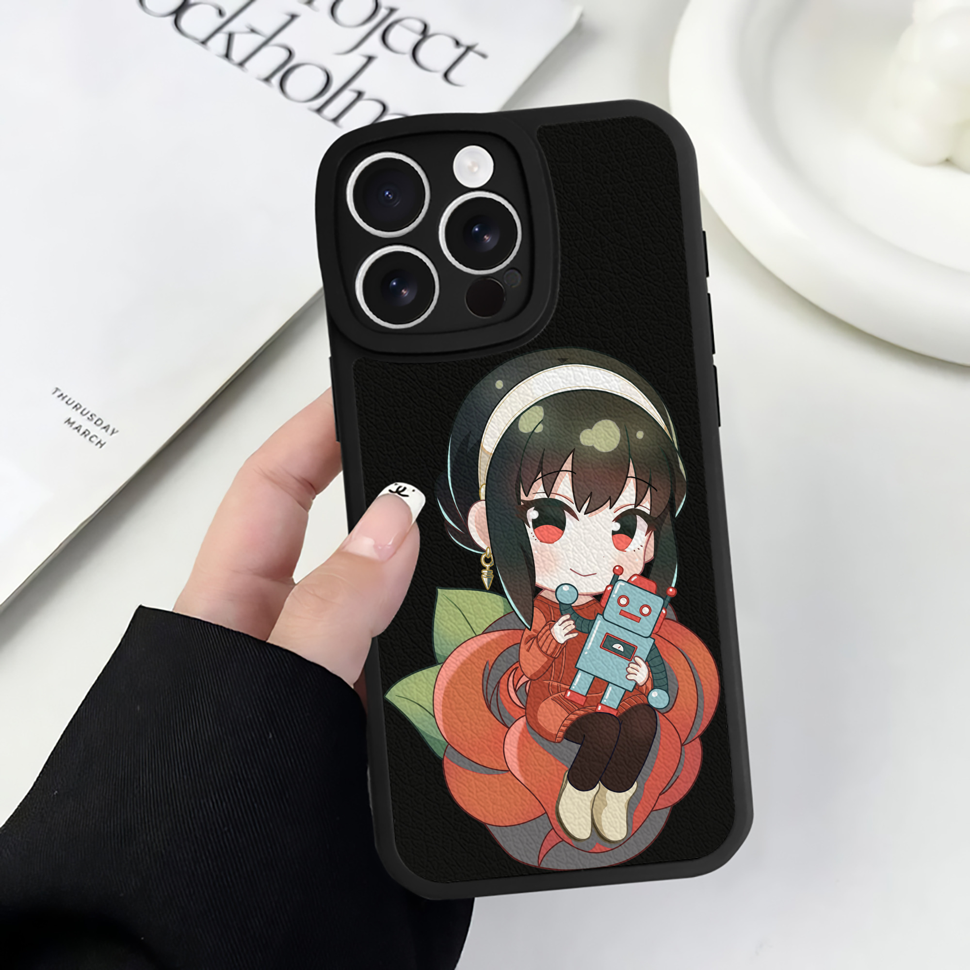 （画像用） SPY×FAMILY间谍家家酒 【iPhone 16シリーズ対応】シリコンスマホケース（レザー調） 材質：シリコン